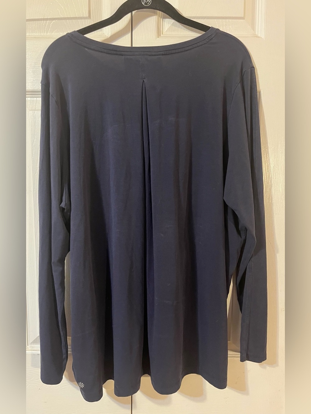 Athleta Women’s Relaxed Fit Lightweight Navy Long Sleeve Top Size XL - Picture 8 of 9